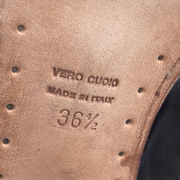 🆕 $545 BARNEY’S New York CO-OP Suede Gray Tall Boots Size 6.5 EU 36.5 - Picture 8 of 10